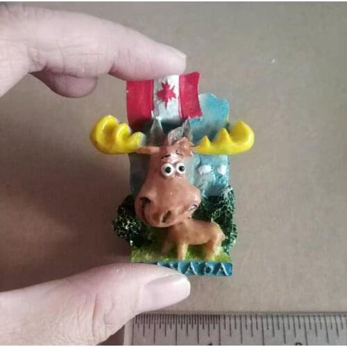 Canada Elk Flag Fridge Magnet