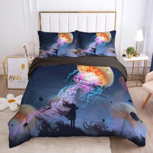Modern Design Bed Linens Duvet Cover Set 2,3pcs Bedding Sets Quilt/Comforter/Blanket Covers Pillowcase King Size 3D Landscape
