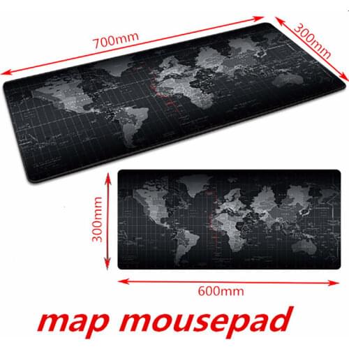 Mouse Pad Large Mouse Pad Gaming Big Mouse Mat Computer Mousepad Rubber World Map Mause Pad Game Keyboard Desk Mat