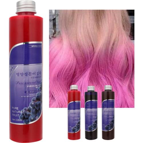 228ml Hair Dye Cream DIY Modeling Hair Color Wax Natural Mild Non Irritating Salon Hair Styling Color Cream 3 Color Option TSLM2