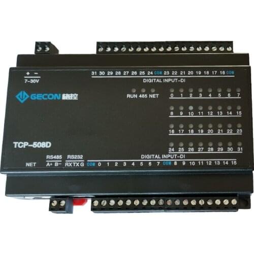 Ethernet module 32-channel DI industrial acquisition control module ModbusRTU TCP UDP protocol IO unit