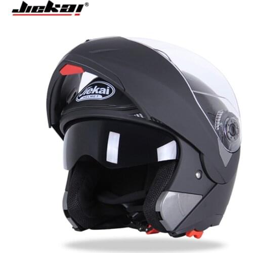 Motorcycle helmet, dual professional glass display, black sunglasses inside