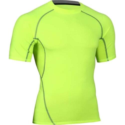 Men Workout Pro Gymming Shaper Top Tee Sporting Runs Yogaing Compress Fitness Beach Exercise T-shirts Clothing T Shirts MA26