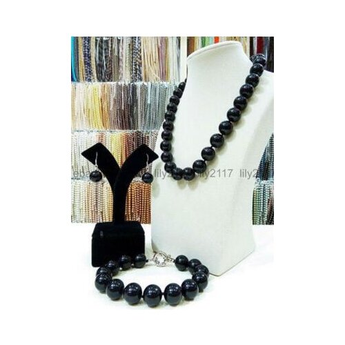 Charming 12mm Multicolored Sea Pearl shell Necklace & Bracelet