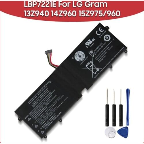 Original Replacement Battery 4495mAh LBP7221E LBG722VH For LG Gram 13Z940 14Z960 15Z975/960 Laptop Batteries