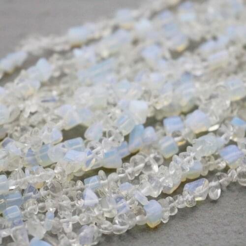 Retro Popular style Opal loose Broken beads stones Crystal bracelet Necklace for women girls Ladies hand chain Jewelry