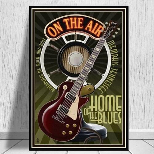 Compendium Guitars Poster Wall Art HD Print Collage Collections Music Pictures Canvas Home Decor Modular Nordic Painting Frame
