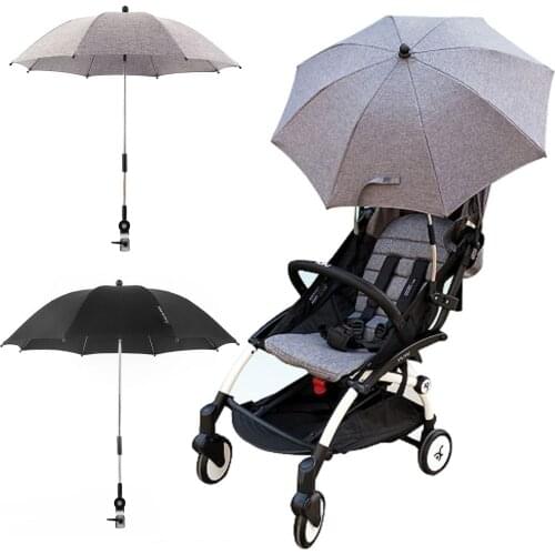 Adjustable Baby Stroller Pram Sun Shade UV Rain Protection Umbrella Parasol for Wheelchair Pushchair Accessories 75cm Diameter