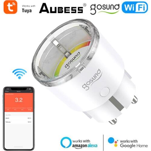 Tuya 15A EU WiFi Smart Plug Socket Smart Life APP Remote/voice Control Timing Home Appliances Works With Alexa Google Home