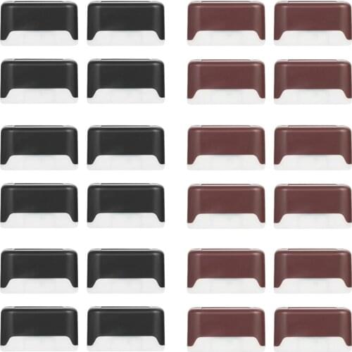 4pcs Waterproof Solar Deck Step Wall Lights Outdoor Pathway Patio Stairs Yard Garden Fence Decorative Lamps