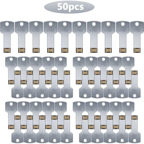 50pcs/lot free logo Waterproof metal Flash Drive 16GB 32GB 64GB 128GB flash disk Pen drive usb memory USB Flash USB USB2.0