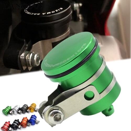 Motorcycle Rear Brake Fluid Reservoir Clutch Tank Oil Fluid Cup Cover For KAWASAKI ZX1100 ZX7R ZX7RR ZX9 ZZR1200 ER-5 Oil Cup