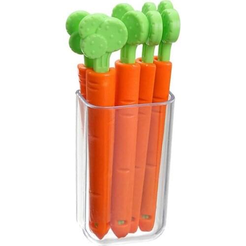 Food Snack Bag Sealing Clip Carrot-Shaped Refrigerator Magnet Portable Multifunction Clips Packaging Kitchen Storage Household