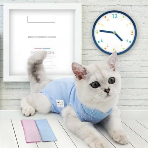 Pet Clothes Cat Operation Clothing Anti Lick Soft Vest Elastic Puppy Clothes Cats Shirt Pets T-shirt Cat Costume Small Dog Vest