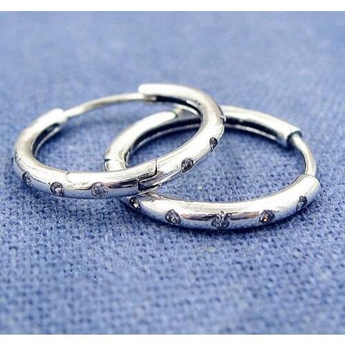 Original Droplets Earring With Crystal For Women 925 Sterling Silver Earring Wedding Gift Pandora Jewelry