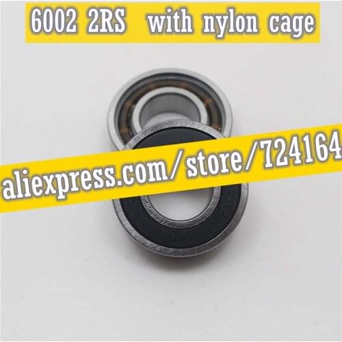 15mm Diameter Deep groove ball bearings 6002 2RS 15mmX32mmX11mm Nylon cage Double rubber seal High quality High speed ABEC-3