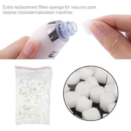 150 pcs Replacement Filter Sponge For Pore Cleaner Vacuum Blackhead Remover Microdermabrasion Device Accessories Comedo Suction