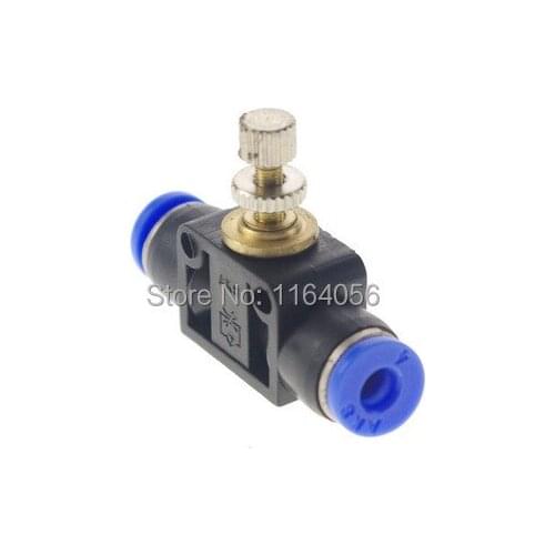 5pcs 10mm Push In Speed Controller Pneumatic Air Valves