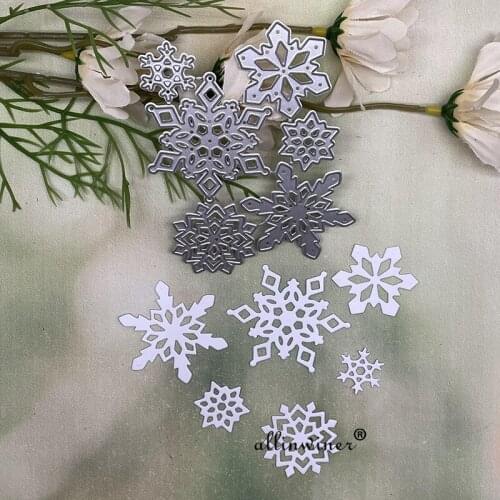 6pcs Snowflake decoration Metal Cutting Dies Stencils Die Cut for DIY Scrapbooking Album Paper Card Embossing