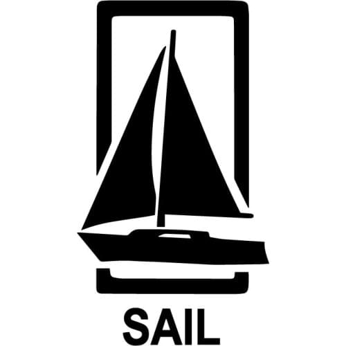 9.7CM*17.3CM SAILING Sail Sailboat Decor Body Of Car Vinyl Decal Car Sticker