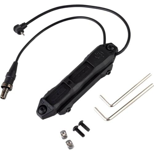 Airsof Tactical Augmented Pressure Remote Dual Function Switch Button for An PEQ PEQ-15 Airsoft armas DBAL A2 M300 Weapon Light