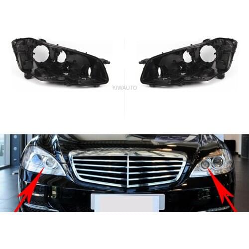 Headlight Base For Mercedes Benz W221 S Class 2010~2013 Headlamp House Car Rear Base Auto Headlight Back Support