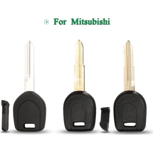 Bilchave Transponder Remote Car Key Shell For Mitsubishi Eclipse Galant Endeavor Replacement key Case Left/Right Uncut Blade