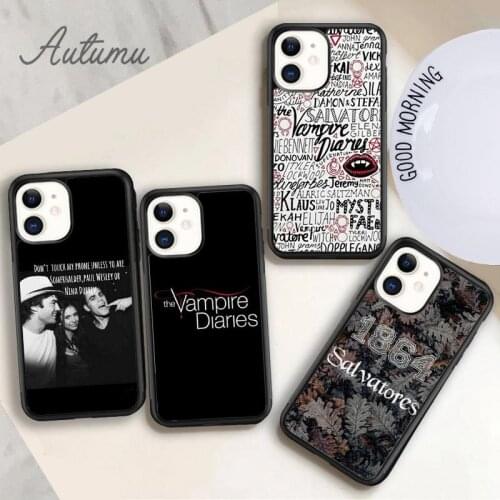The Vampire Diaries Stefan Damon Salvatore Phone Case for iPhone 11 12 Pro Max mini X XR XS SE 2020 5 6S 7 8 Plus Galaxy S9 S10
