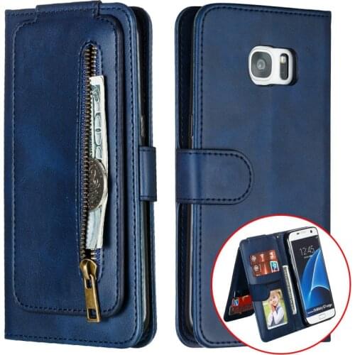 Luxury Leather Cases for For Samsung Galaxy S7 Edge S8 S9 Plus S10 Lite S10E S20 Ultra Wallet Multi Card Holder Cover Coque Etui