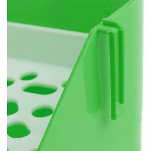 Pet Rabbit Small Animal Pee Toilet Potty Bowl Corner Clean Litter Trays Hot