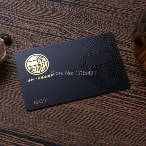 Custom printed color changing PVC laser business cards