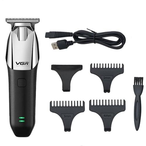VGR 171 hair trimmer USB rechargeable hair clipper haircut machine oilhead clipper white hair carving clipper beard trimmer