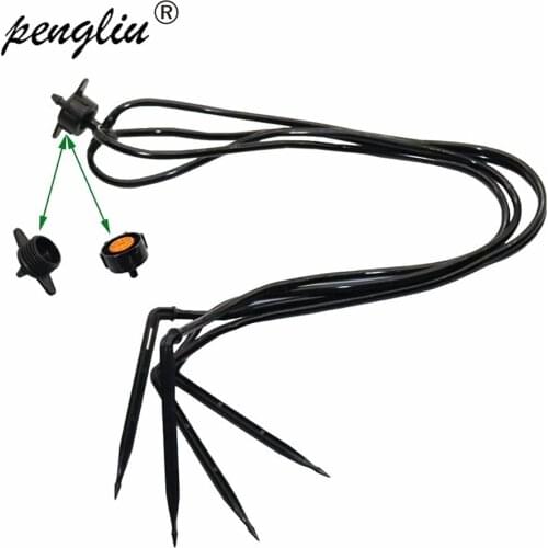 20 set Garden Irrigation Kit Drip Arrow Automatic Watering Four Branches Bent Arrow Dripper Micro Drip Irrigation IT050