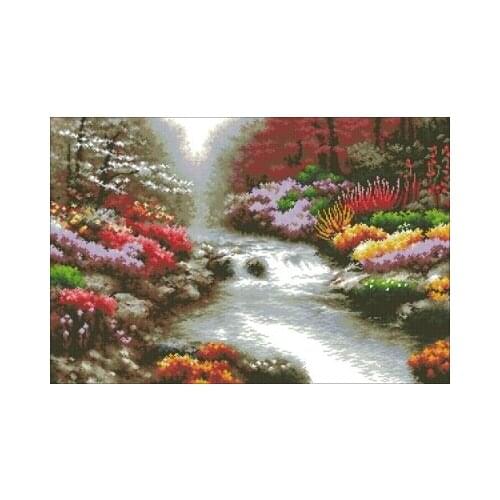 40-111202 Colorful Forest Counted Cross Stitch Kit Cross stitch RS cotton with cross stitch Magazine money