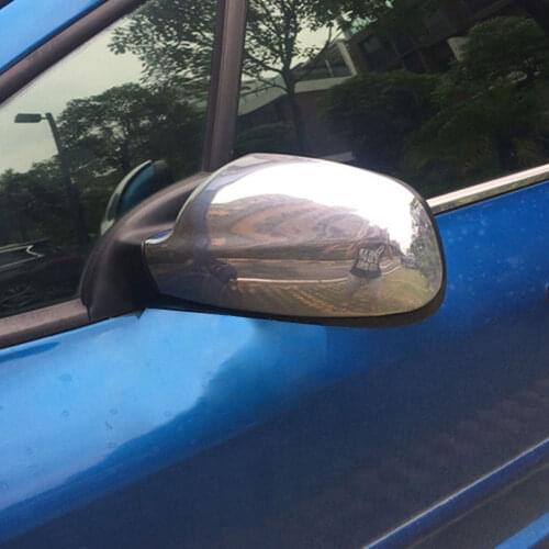 BBQ@FUKA Door Side Wing Mirror Rear View Cover Trim Car Styling 2 Pcs For Peugeot 307 CC SW 407