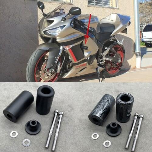 No Cut Motorcycle Frame Sliders Crash Falling Protection For Kawasaki Ninja ZX-6R ZX6R ZX 6R 2005 2006 05 06