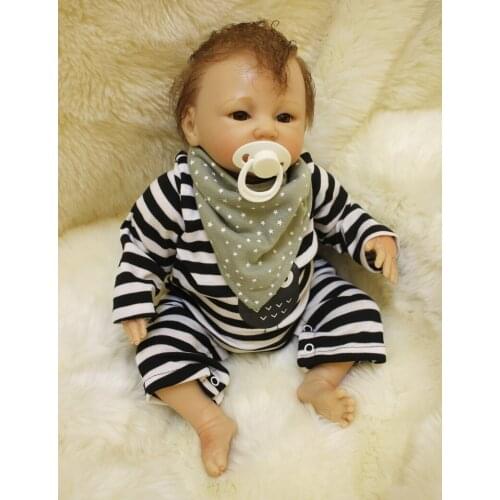 New Arrival Sudoll About 20" Reborn Soft Silicone Vinyl Doll Handmade Lifelike Newborn Doll Cute BB Doll birthday gift