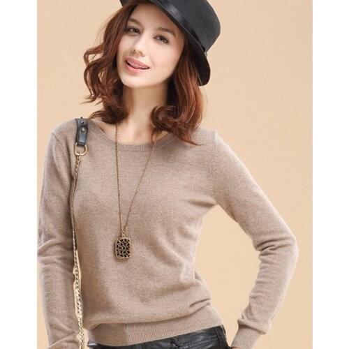 2019 Autumn Winter Cashmere Sweaters O-Neck Soft Elastic Sweaters and Pullovers for Women Plus Size Wool Sweater Women Jumper