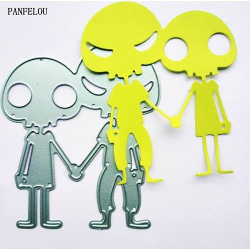 PANFELOU saucer couple Scrapbooking DIY album Easter wedding cards paper die metal craft stencils punch cuts dies cutting