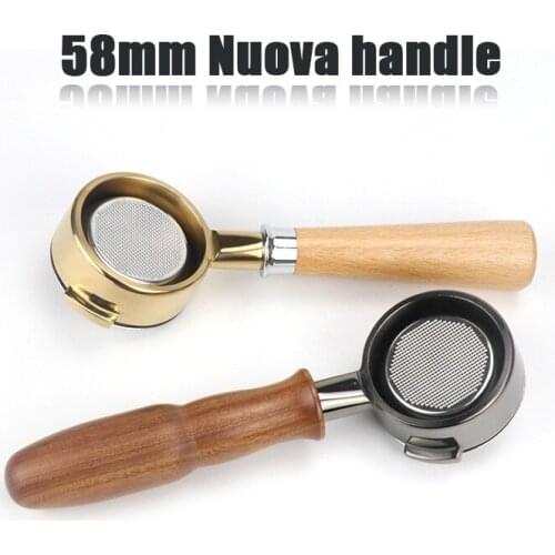High Quality Manual Barista Refillable Hand-Held Reusable 58mm Nova Portafilter Espresso Coffee Machine Accessories