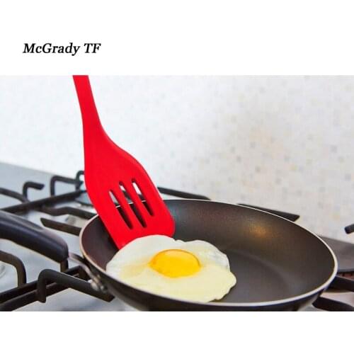 Silicone Kitchen Utensils Slotted Spatula Turner Non-Scratch Food Grade Cooking Kitchen Accessory Cooking Tool
