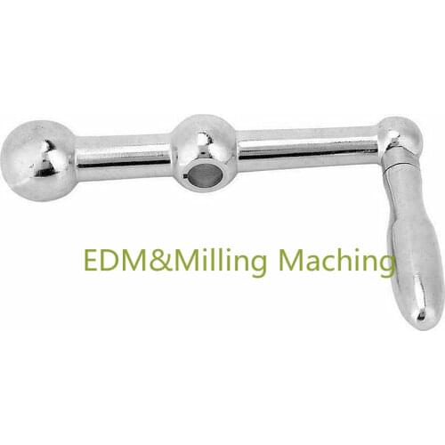 1x High Quality Milling Machine Part Three Ball Crank Handle CNC D26 Stainless Steel For Bridgeport Mill Tool