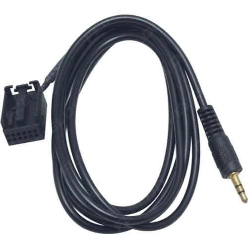 1 PCS Car Aux input Male Cable Adapter 3.5MM Audio Player fits For Opel CD30 CD40 DVD 90 NAVI 12-Pin Port AUX Wire Cable