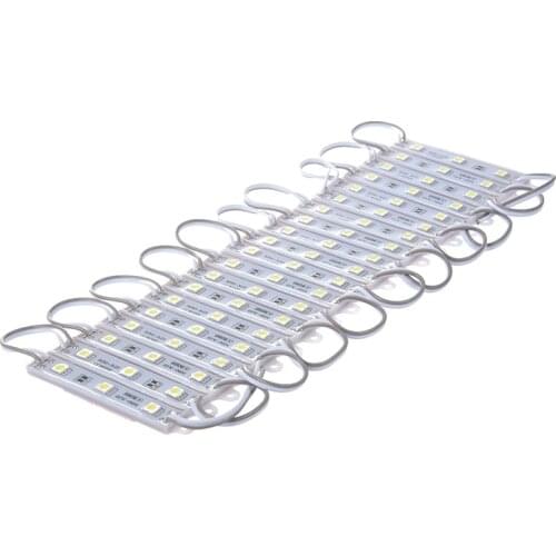 20pcs 5050 SMD 3-LED Module White Waterproof Modules 12V