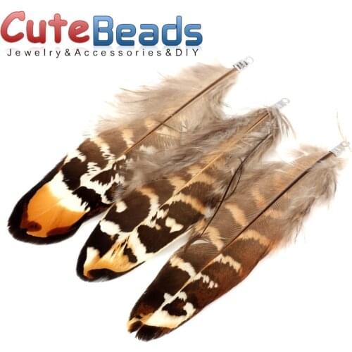 8cm10pcs/lot Natural feathers colorful Feathers women necklace Earrings tassels DIY Jewelry Making Keychain Pendants charm