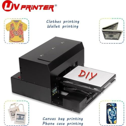 A3 large format UV printer flat cylindrical inkjet suitable for mobile phone case/golf/cosmetic bottle/business card printing