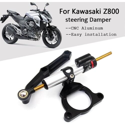 For Kawasaki Z800/E version 2013-2016 15Motorcycle Accessories Steering Stabilize Damper Bracket Mount Motorbike Damper Steering