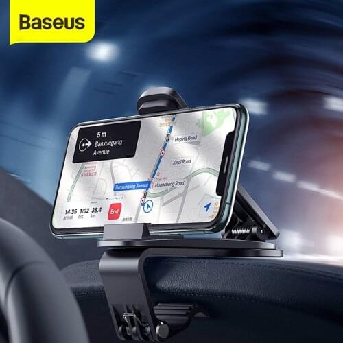 Baseus Car Phone Holder Dashboard Mount Stand For iPhone 11 pro Xs Max Mobile Phone Support Holder For Samsung Xiaomi