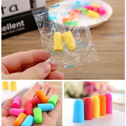 10 Pairs Soft Foam Ear Plugs Tapered Travel Sleep Noise Reduction Prevention Earplugs Comfort Sound Insulation Ear Protection