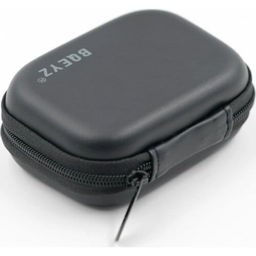 BQEYZ Earphone Case Leather Storage Box Portable Hard Carrying Bag Waterproof Extremely Sturdy Headphone Headset Accessories